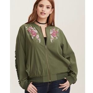 Disney Floral Bomber Jacket